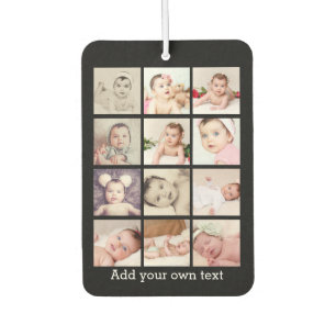 Custom 12 Photo One Of A Kind Personalized Air Freshener