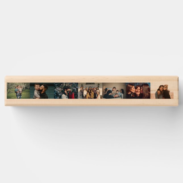 Custom 14 Photo picture Personalized Family Photos Topple Tower (Back)