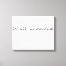 Custom 14 X 11 Canvas