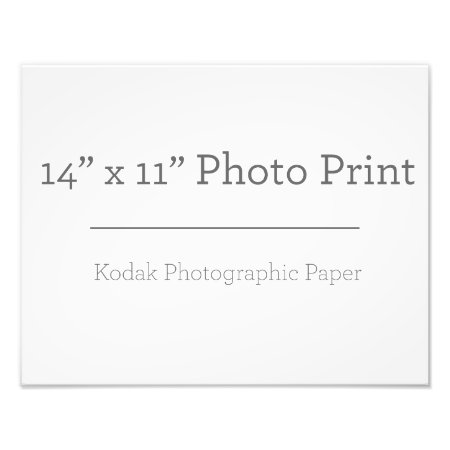 Custom 14 X 11 Photo Print