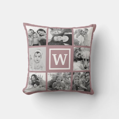 Custom 16 Keepsake Family Photo Collage Monogram Throw Pillow - Create your own personalized family photo collage throw pillow with your custom images and monogram. Add your favorite photos, designs or artworks to create something really unique. To edit this design template, click 'Change' and upload your own image as shown above. You can also change the background color of the pillow.
Treat yourself or make the perfect gift for family, friends, parents and grandparents!