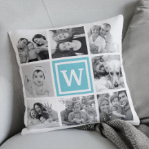 Custom 16 Keepsake Family Photo Collage Monogram