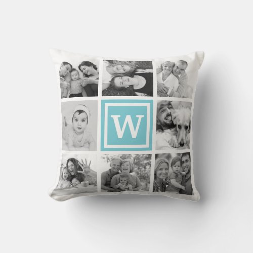 Custom 16 Keepsake Family Photo Collage Monogram Throw Pillow - Create your own personalized family photo collage throw pillow with your custom images and monogram. Add your favorite photos, designs or artworks to create something really unique. To edit this design template, click 'Change' and upload your own image as shown above. You can also change the background color of the monogram.
Treat yourself or make the perfect gift for family, friends, parents and grandparents!