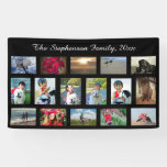Custom 16 Photo Collage Horizontal Picture Banner