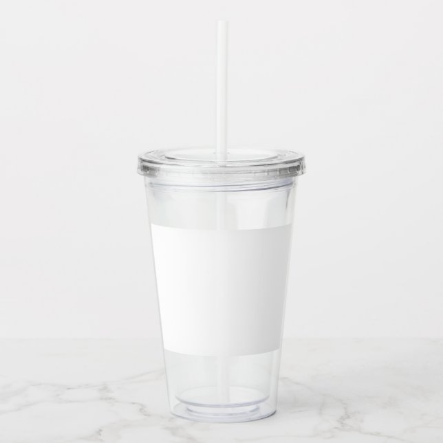 Custom 16oz, Clear Acrylic Tumbler (Front)