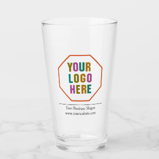 Custom 16oz pint glass with your custom logo