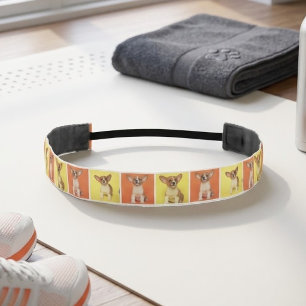 Custom 18 Photo Collage Your Pet Dog Picture On Athletic Headband