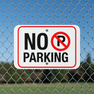 Custom 18" x 12" Rectangle Metal Parking Sign