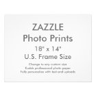 Custom 18" x 14" Photo Print  US Frame Size