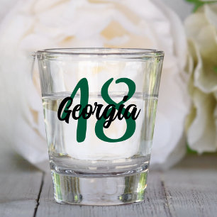 Custom 18th 20th 30th 40th 50th 60th 70th Birthday Shot Glass
