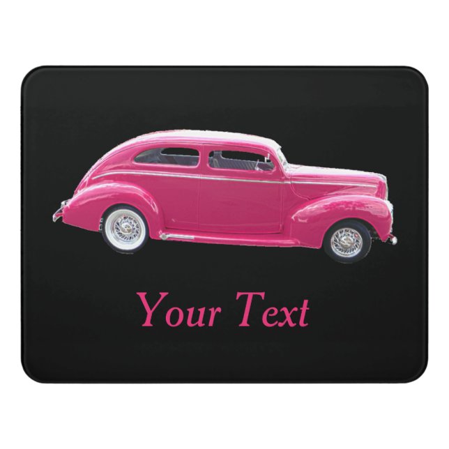Custom 1940 Famous American Make Sedan Door Sign (Contemporary Front)
