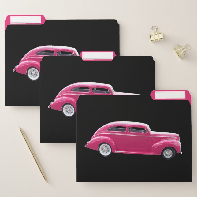 Custom 1940 Famous American Make Sedan File Folder (Set)