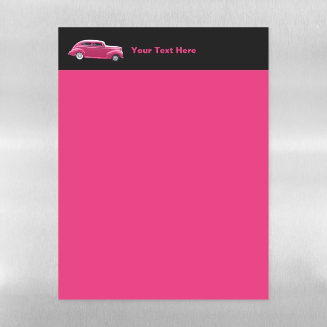 Custom 1940 Famous American Make Sedan Magnetic Dry Erase Sheet (Vertical)