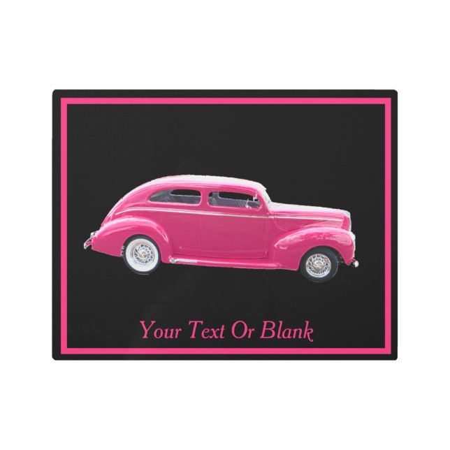 Custom 1940 Famous American Make Sedan Metal Print (Front)