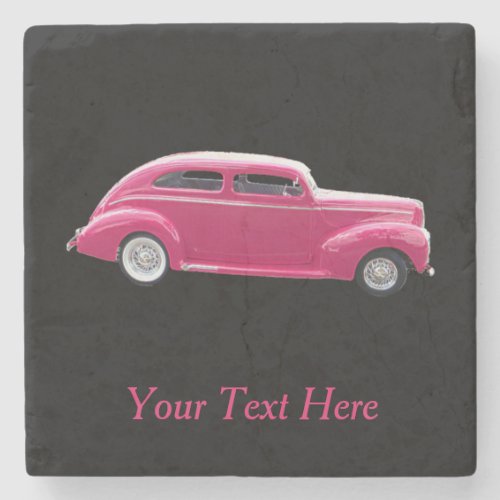 Custom 1940 Famous American Make Sedan Stone Coaster