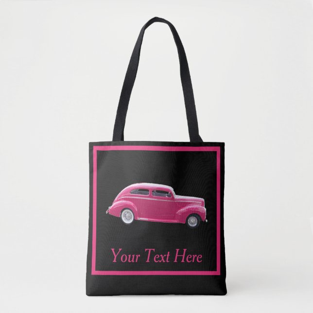 Custom 1940 Famous American Make Sedan Tote Bag (Front)