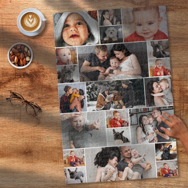 Custom 1,014 Piece 21-Photo Collage Difficult Jigsaw Puzzle (Creator Uploaded)