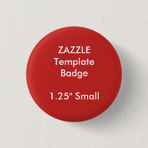 Custom 1.25" Small Round Badge Blank Template Pinback Button