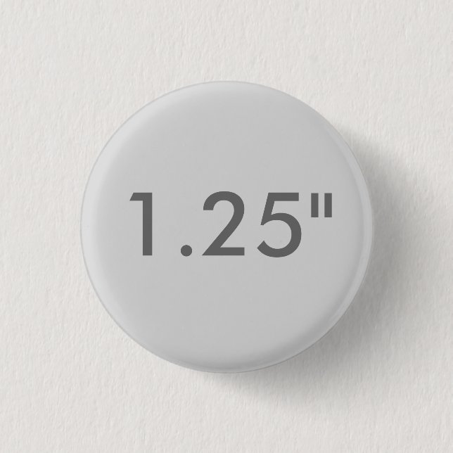 Custom 1.25" Small Round Button Blank Template (Front)