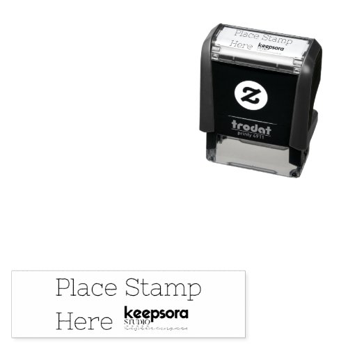 Custom 1.4" x 0.4" self-inking stamp