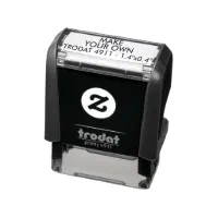 Trodat 4911 - 3 Lines of Text or Artwork - Custom Rubber Self-Inking Stamp  