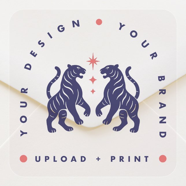 Custom 1.5" Clear Stickers | You Design Upload (Upload your artwork and turn this sticker into custom logo stationery or a stylish mail accessory)