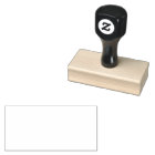 Custom 1.5" x 3" Rubber Stamp, Ink Pad Color = Non