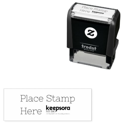 Custom 1.8" x 0.65" self-inking stamp