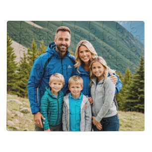 Custom 1 Photo Family Jigsaw Puzzle