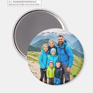 Custom 1 Photo Family Magnet