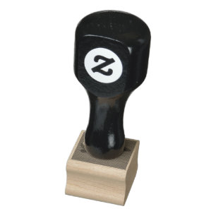 Custom 1" x 1" Rubber Stamp, Ink Pad Color = None, Rubber Stamp