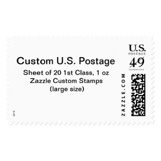 Custom 1st Class 1 oz Postage (Large Size)