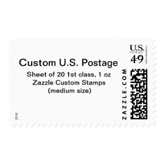Custom 1st Class 1 oz Postage (medium size)