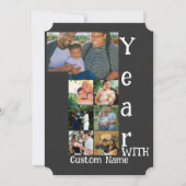 Custom 1st wedding anniversary 7 photo collage (Front)