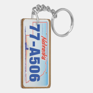 Custom 2006 Nebraska License Plate Keychain #1