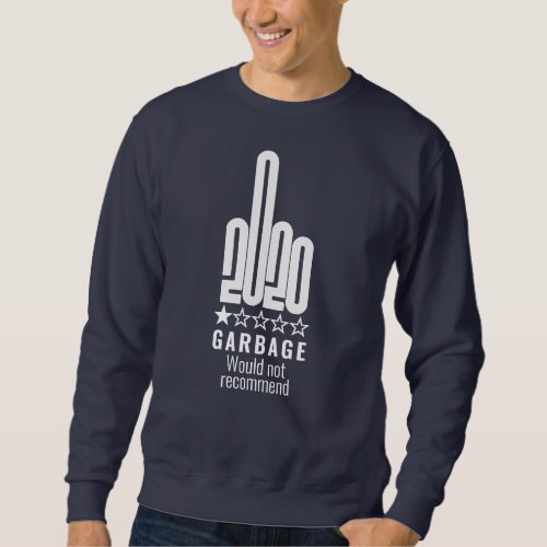 Custom 2020 Middle Finger Review Wouldnt Recommend Sweatshirt