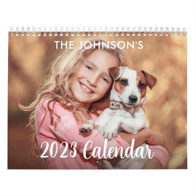 Custom 2023 Simple 14 Photo Calendar  (Cover)