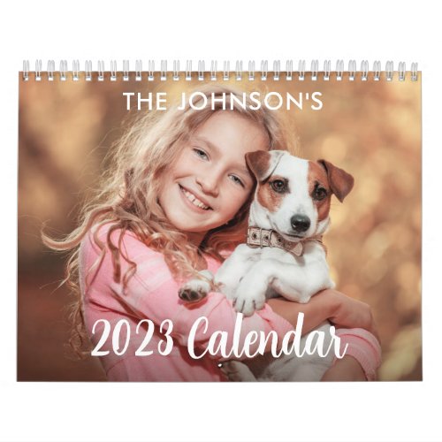 Custom 2023 Simple 14 Photo Calendar 