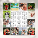 Custom 2024 Calendar 12 Photo Collage Poster<br><div class="desc">Featuring a useful 2024 calendar,  you can personalize it with your 12 special photos,  one for each month,  and family name to create a perfect new year gift. Designed by Thisisnotme©</div>