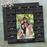 Custom 2024 Calendar Full Year Photo Magnet<br><div class="desc">Featuring a useful 2024 calendar,  you can personalize it with your photo and family name to create a perfect new year gift. Designed by Thisisnotme©</div>