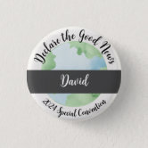 We Love You Declare the Good News 2024 Convention Button Pins Jw