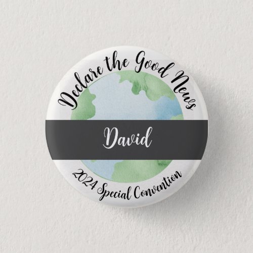 Custom 2024 JW Convention Declare the Good News   Button