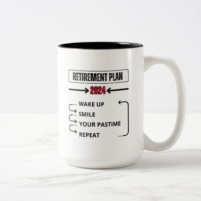 Custom 2024 Retirement Plan Mug (Right)