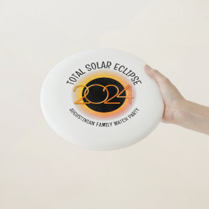Custom 2024 TOTAL SOLAR ECLIPSE Family Souvenir Wham-O Frisbee