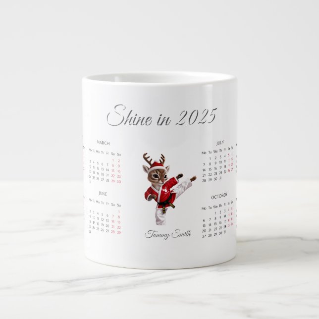Custom 2025 Calendar  Giant Coffee Mug (Front)