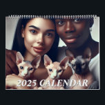 Custom 2025 Sphynx Cats Calendar Family Photo CYO<br><div class="desc">Custom 2025 Sphynx Cats Pet Calendar. Create your own personalized 12-month wall Calendar. Personalize it by uploading photos to create your own unique Hairless Cat Sphynx Cat calendar for 2025! Makes a great gift for hairless cat lovers and Sphynx Cat breeders.</div>