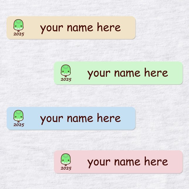 Custom 2025 Year Of The Snake Chinese Zodiac Name Kids' Labels (Creator Uploaded)