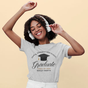 Custom 2026 Graduation Women's Graduate T-Shirt