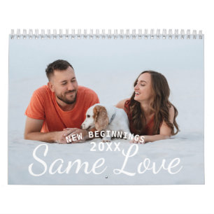 Custom 2026 Modern Couple Photo Calendar