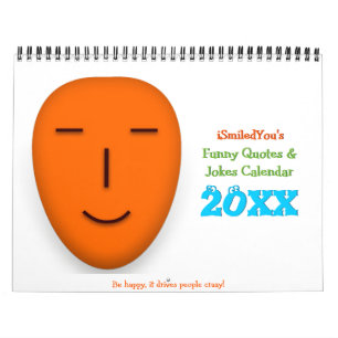 Custom 2026 New Year Funny Quotes Jokes Desk Wall Calendar